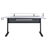 Vildre Gaming Desk W/USB - Black & White
