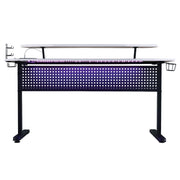 Vildre Gaming Desk W/USB - Black & White