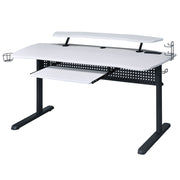 Vildre Gaming Desk W/USB - Black & White