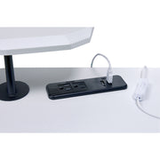 Vildre Gaming Desk W/USB - Black & White