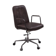 Silla de oficina Eclarn de cuero de grano superior