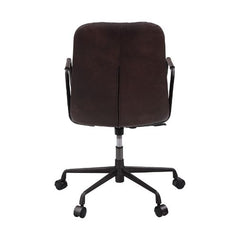Silla de oficina Eclarn de cuero de grano superior