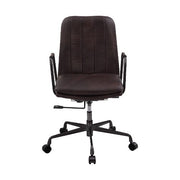 Silla de oficina Eclarn de cuero de grano superior