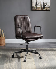 Silla de oficina Eclarn de cuero de grano superior