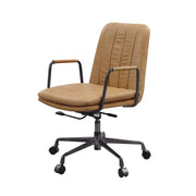 Silla de oficina Eclarn de cuero de grano superior