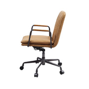 Silla de oficina Eclarn de cuero de grano superior