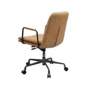 Silla de oficina Eclarn de cuero de grano superior