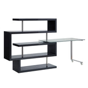 Buck II 55"L Writing Desk with Bookshelf