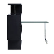 Buck II 55"L Writing Desk with Bookshelf