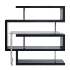 Buck II 55"L Writing Desk with Bookshelf