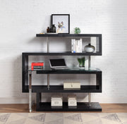 Buck II 55"L Writing Desk with Bookshelf