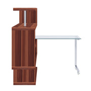 Buck II 55"L Writing Desk with Bookshelf
