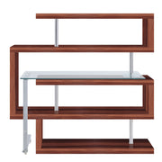 Buck II 55"L Writing Desk with Bookshelf