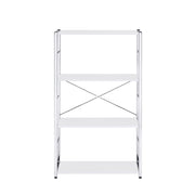 Tennos Bookshelf - White & Chrome