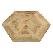 Mesas nido hexagonales Adger en color natural y negro