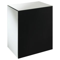 Coquette 1-drawer Mirrored Accent Side Table Silver