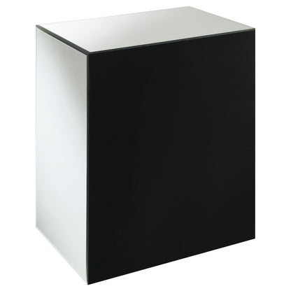 Coquette 1-drawer Mirrored Accent Side Table Silver
