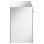 Coquette 1-drawer Mirrored Accent Side Table Silver