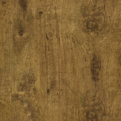 Mesa auxiliar de sofá rectangular en forma de C Dani, color nuez moscada rústica