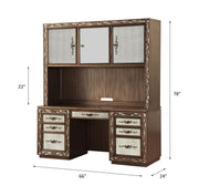Orianne 7 Drawers 66"L Executive Computer Desk with Hutch
