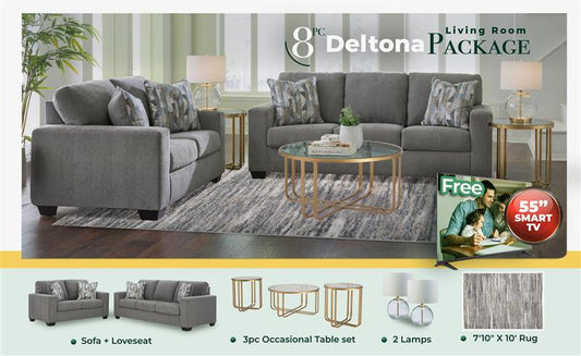 Conjunto de sofá y loveseat Deltona