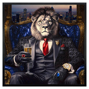 ''Strictly Business'' Hand-painted Canvas in Frame