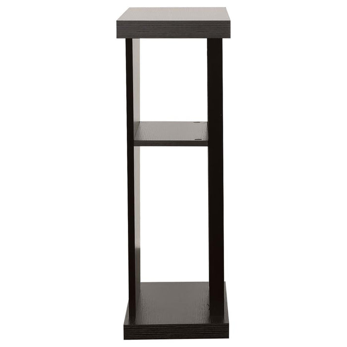 2-Shelf Console Table Cappuccino - Canales Furniture