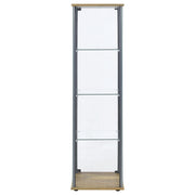 Bellatrix 3-shelf Clear Glass Curio Cabinet Mango