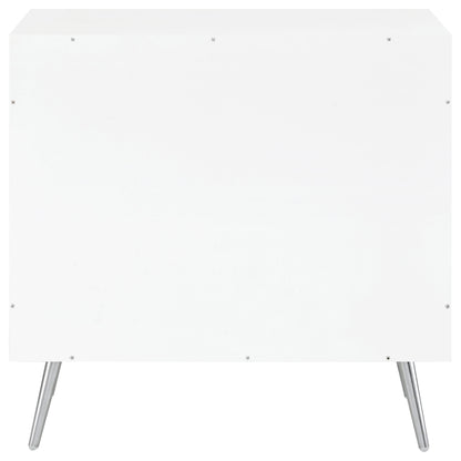 Nieta 2-door Engineered Wood Accent Cabinet White High Gloss