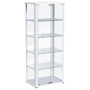 Vitrina de 5 estantes Aero con iluminación LED blanca