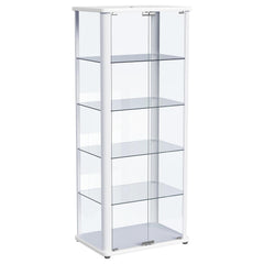 Vitrina de 5 estantes Aero con iluminación LED blanca