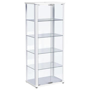 Vitrina de 5 estantes Aero con iluminación LED blanca