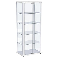 Vitrina de 5 estantes Aero con iluminación LED blanca