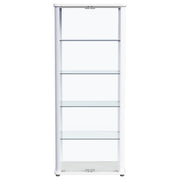 Vitrina de 5 estantes Aero con iluminación LED blanca