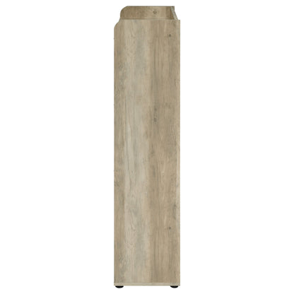 Zapatero Denia de 3 niveles de madera de ingeniería, color gris