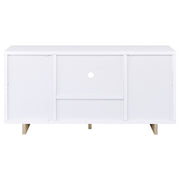 Dalton 2-door Storage Cabinet White and Distressed Pine