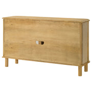Ervine 3-Door Rope Panel Sideboard Accent Storage Cabinet Natural