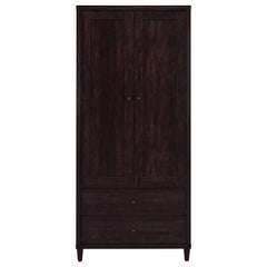 Wadeline 2-door Tall Accent Storage Cabinet Rustic Tobacco