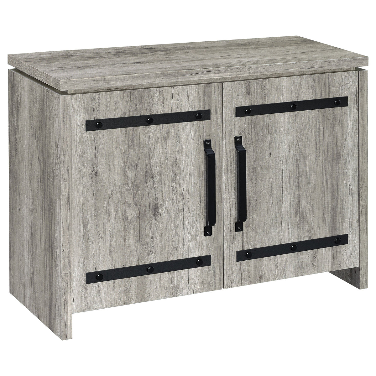 Alejo 2-door Engineered Wood Tall Cabinet Grey Driftwood