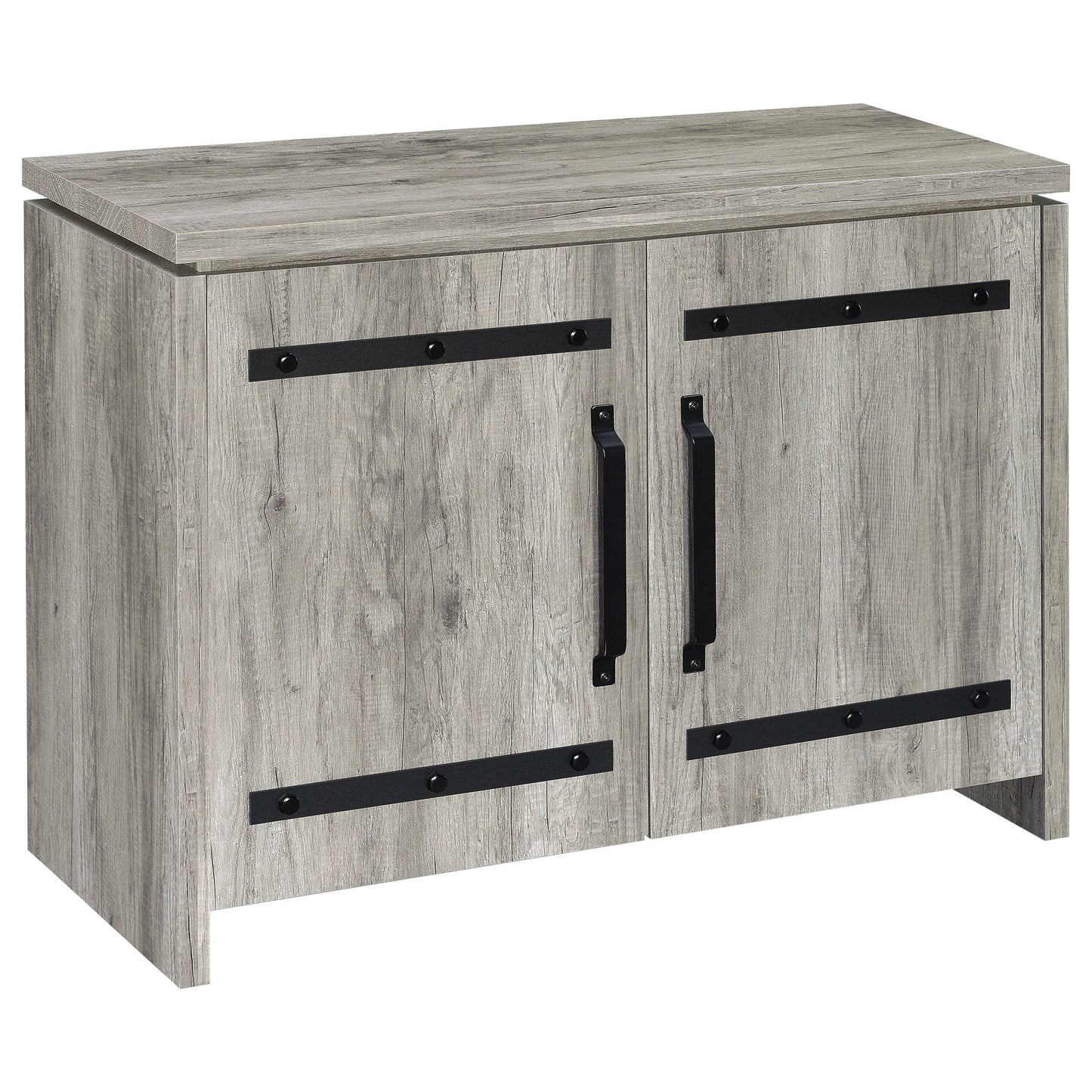 Alejo 2-door Engineered Wood Tall Cabinet Grey Driftwood