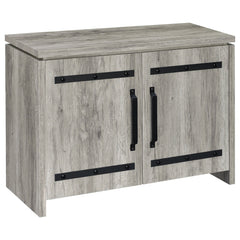 Alejo 2-door Engineered Wood Tall Cabinet Grey Driftwood