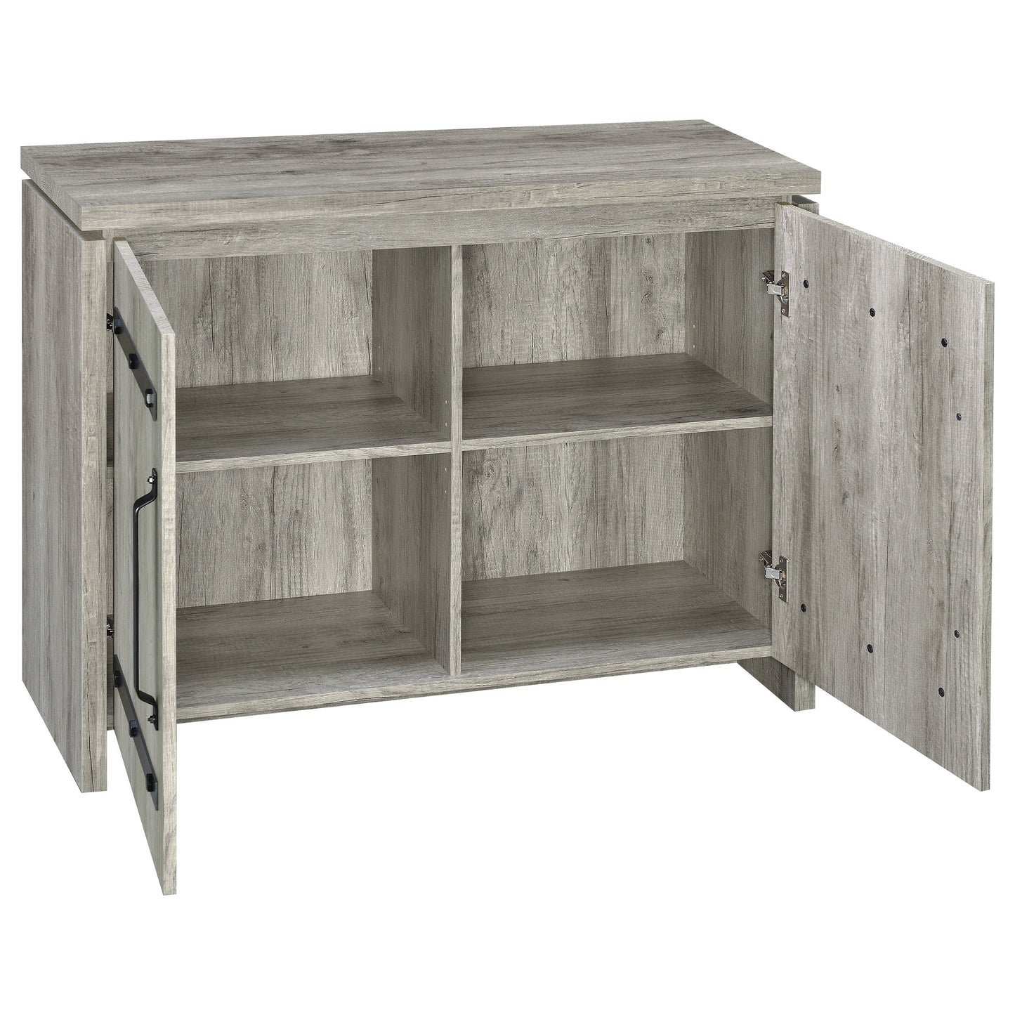 Alejo 2-door Engineered Wood Tall Cabinet Grey Driftwood