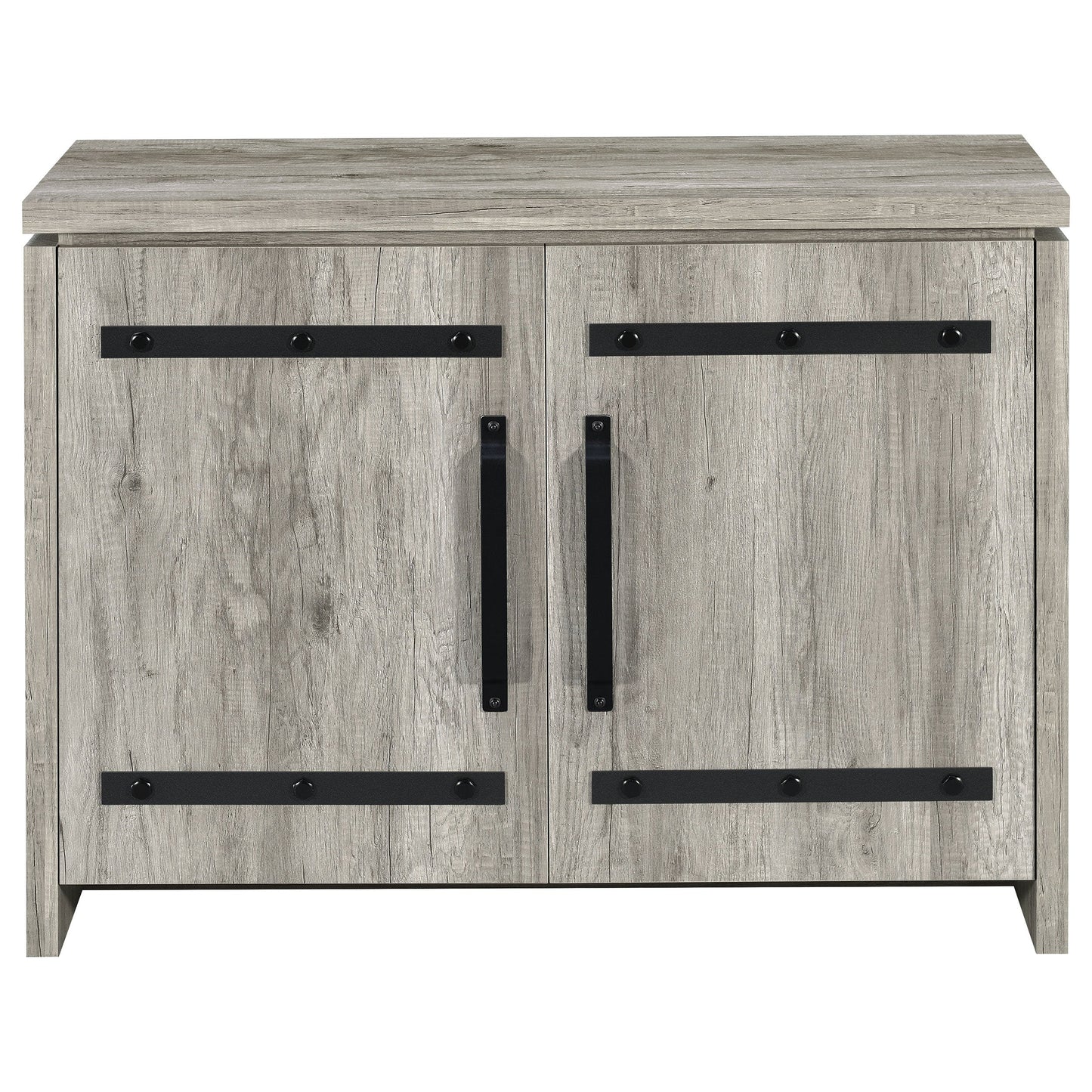 Alejo 2-door Engineered Wood Tall Cabinet Grey Driftwood