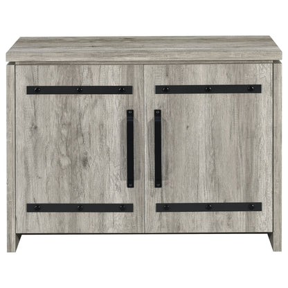 Alejo 2-door Engineered Wood Tall Cabinet Grey Driftwood
