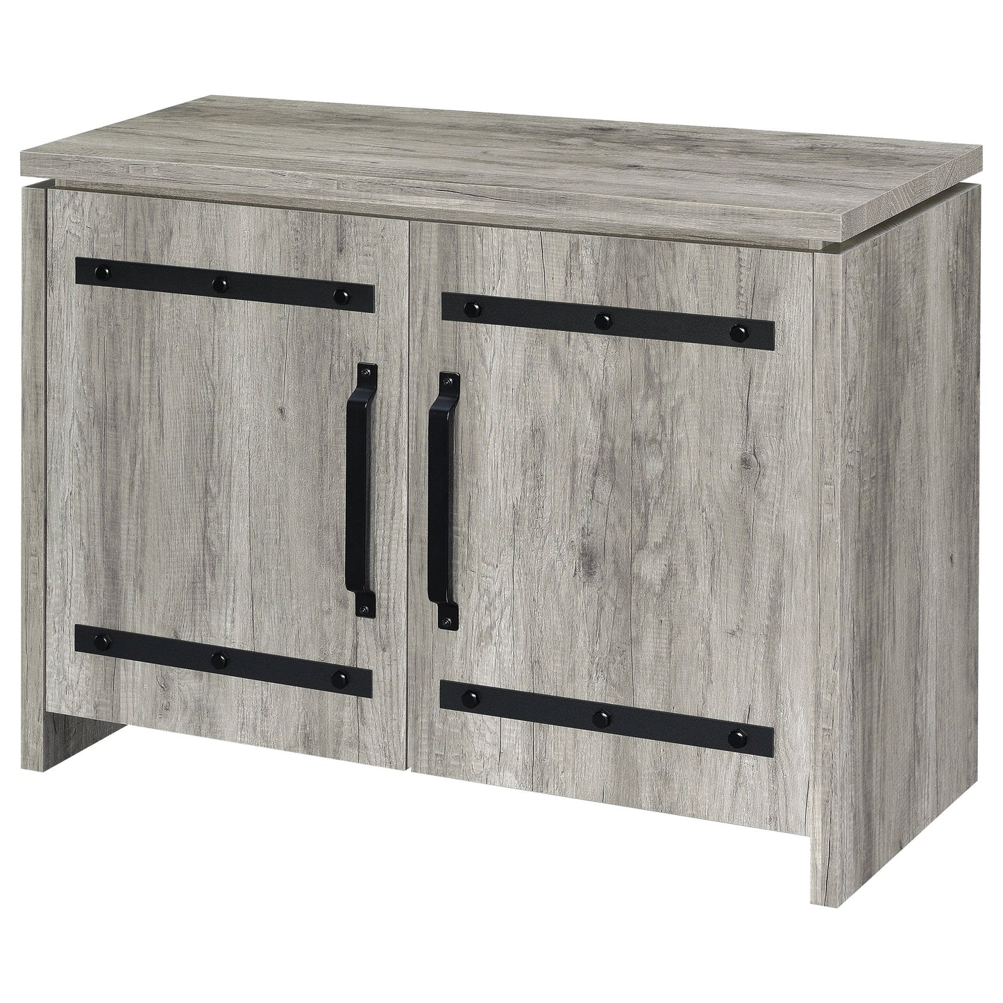 Alejo 2-door Engineered Wood Tall Cabinet Grey Driftwood