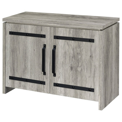 Alejo 2-door Engineered Wood Tall Cabinet Grey Driftwood