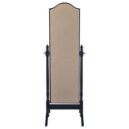 Cabot Wood Adjustable Length Cheval Mirror Black