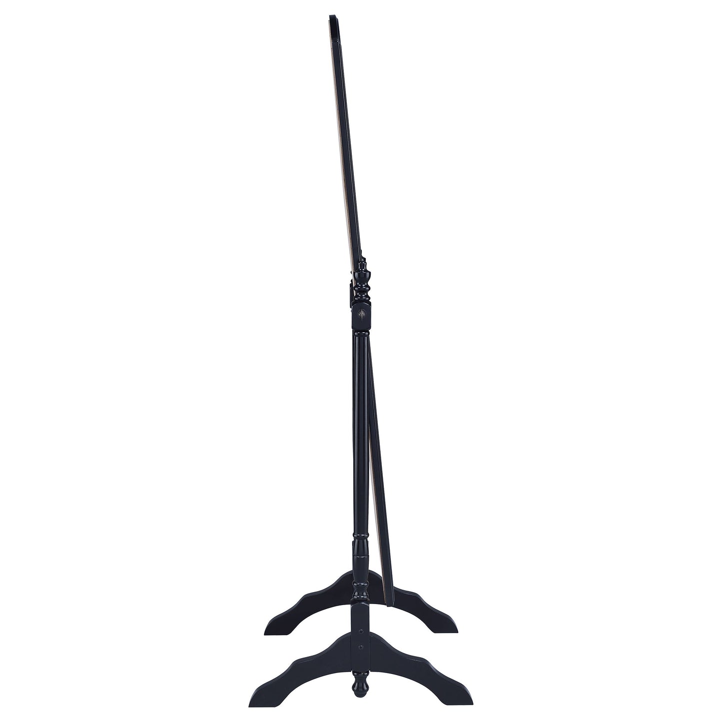 Cabot Wood Adjustable Length Cheval Mirror Black