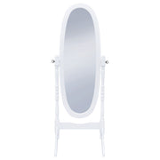Foyet Wood Adjustable Length Cheval Mirror Black