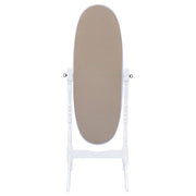 Foyet Wood Adjustable Length Cheval Mirror Black